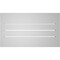 Ekena Millwork Vertical Surface Mount PVC Gable Vent: Functional, w/ 2"W x 2"P Brickmould Sill Frame, 28"W x 16"H GVPVE28X1603SF - alternate 2